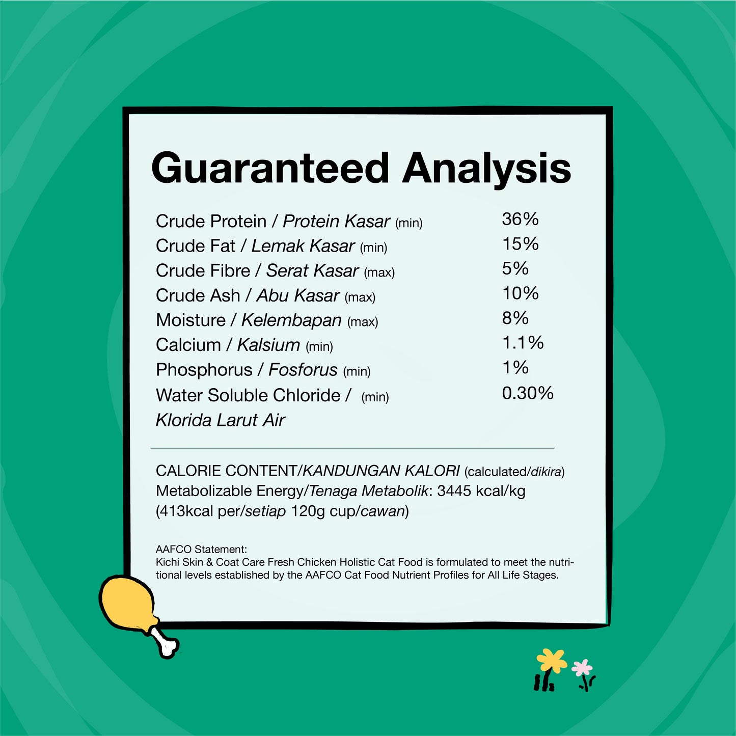 Kichi Skin & Coat Care Fresh Chicken Holistic Cat Food