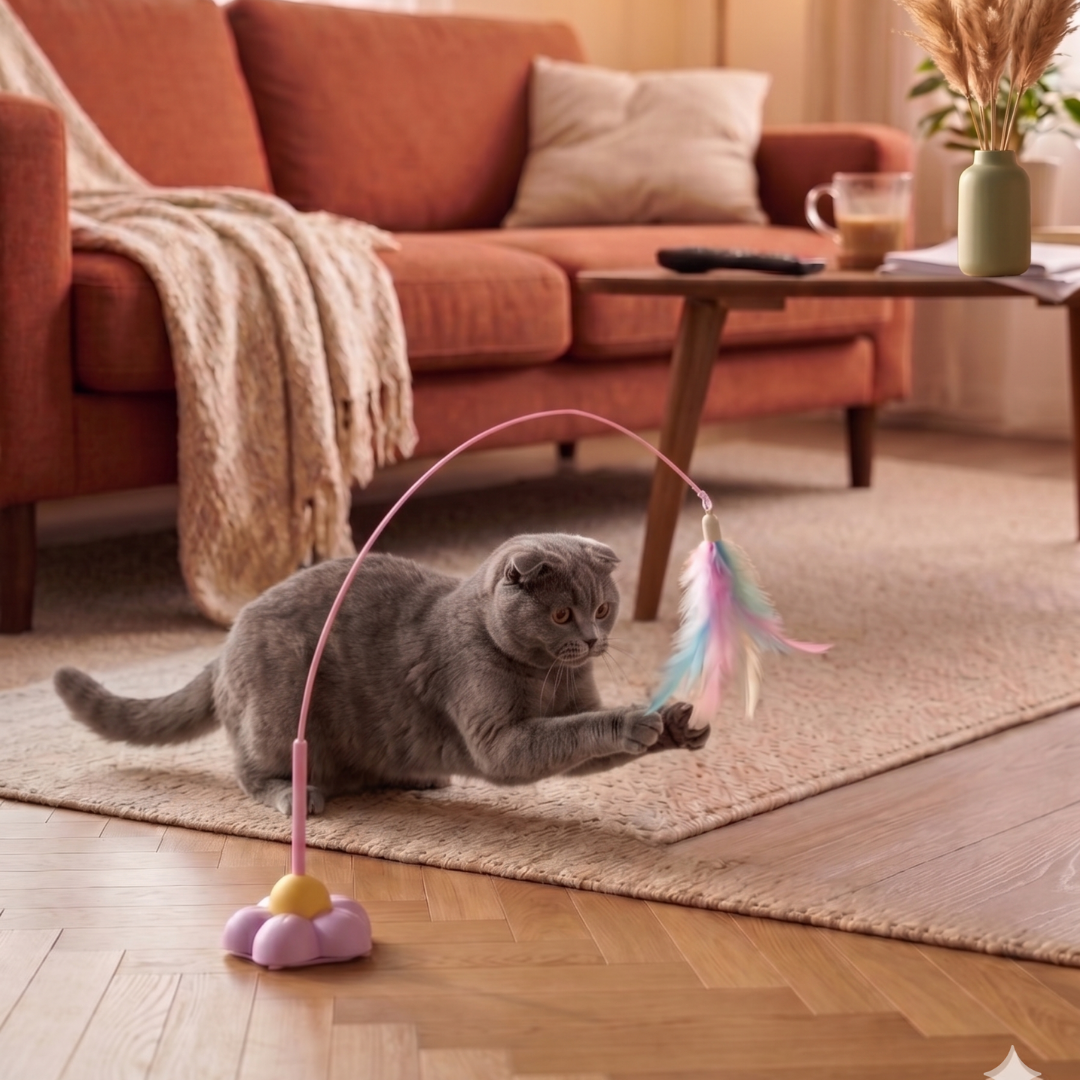 Kichi Standing Cat Wand Toy