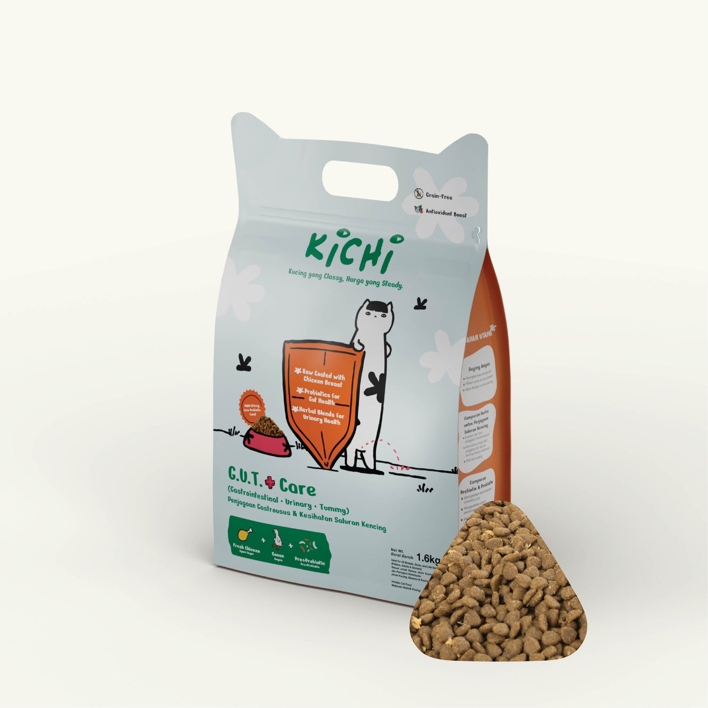 Kichi G.U.T.+ Care Fresh Chicken & Goose Holistic Cat Food