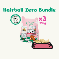 Kichi Hairball Zero Freeze-Dried Snacks Bundle x 3 pkts