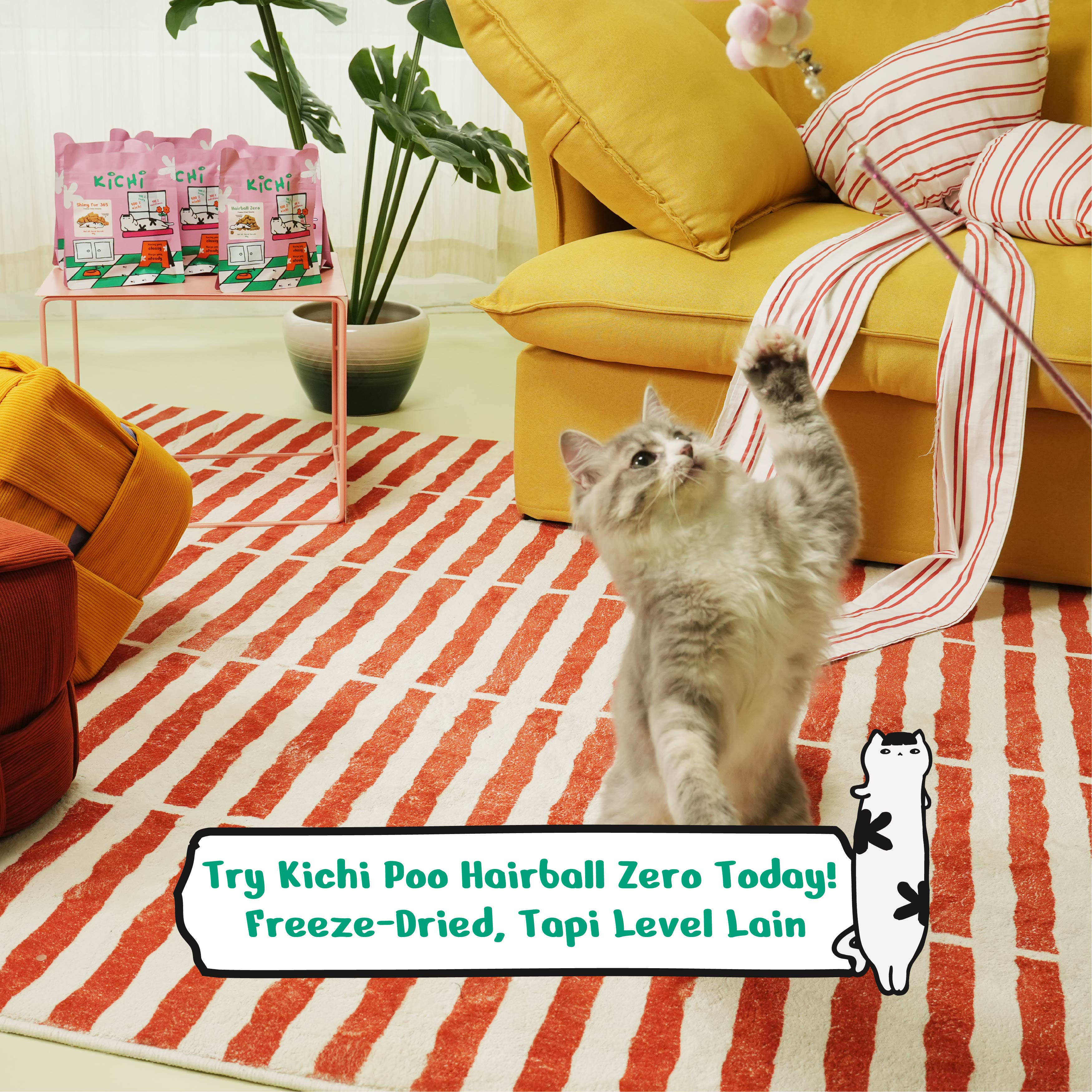 Kichi Hairball Zero Freeze-Dried Snacks (80g)