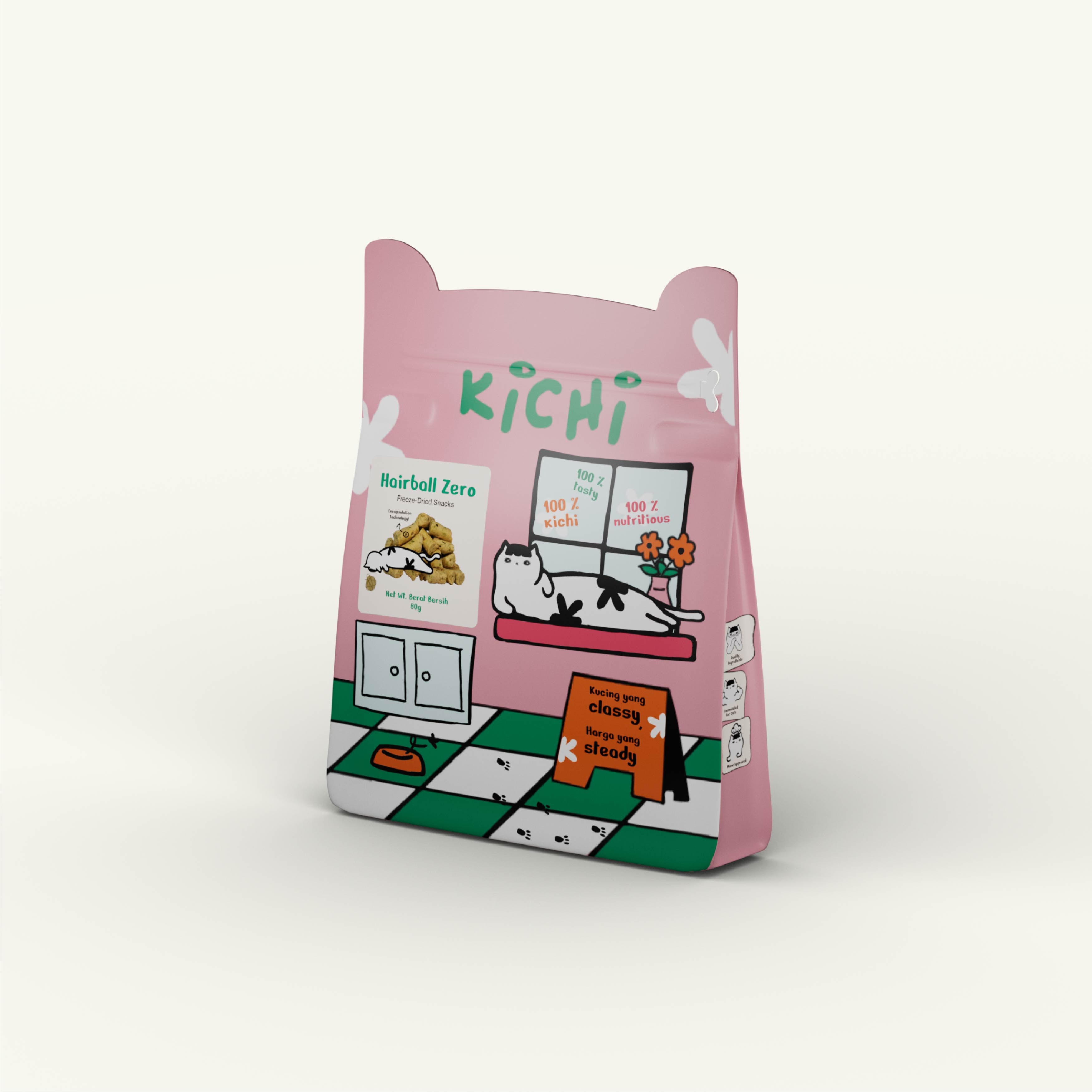 Kichi Hairball Zero Freeze-Dried Snacks (80g)